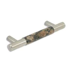   Granite / Brushed Stainless Steel Pull Baltic Brown