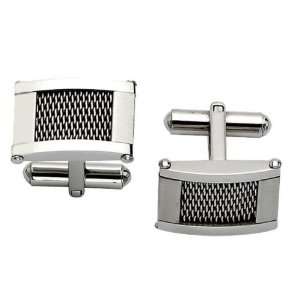  Mens Stainless Steel Wire Cuff Links: Jewelry