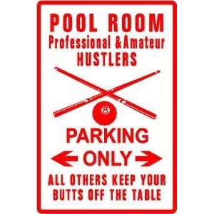  BILLIARD PLAYER PARKING game hobby NEW sign