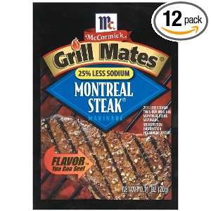 Grill Mates Montreal Steak Marinade, .71 Ounce (Pack of 12)