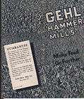 1939 Gehl Hammer Mill Brochure Leaflet