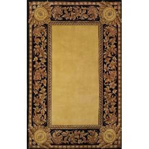   Gold Leaves Transitional 26 x 8 Runner Rug (MA 06): Home & Kitchen