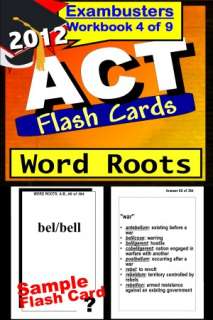 ACT Study Guide 2012 Word Roots  ACT Vocabulary Flashcards  ACT Prep 