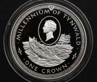 1979 ISLE OF MAN SILVER PROOF MILLENNIUM LIFEBOAT COIN  