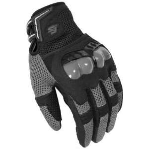   Mach 6.0 Mens Mesh Motorcycle Gloves Grey/Black XXL 2XL 6294 1407 08