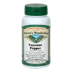   Wonderland Pepper, Cayenne, 60 Capsules