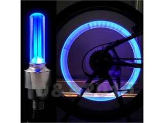 pieces Cycling Motor Car Tire Spoke Wheel Alarm LED blue Light Lamp 