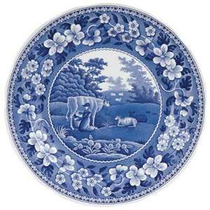  Spode Blue Room Traditions Plate   The Milkmaid: Kitchen 