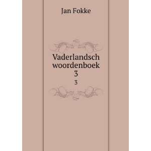 Vaderlandsch woordenboek. 3 Jan Fokke  Books