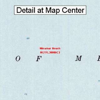  USGS Topographic Quadrangle Map   Miramar Beach, Florida 