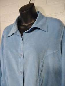Light Blue Moleskin Shirt ~ AVENUE ~ Plus Size 18/20  