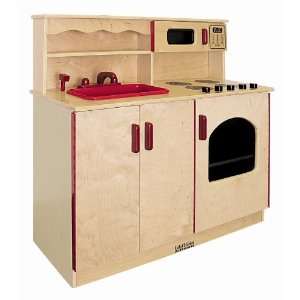    Deluxe Kitchen Play Set Four Toys In One Hardwood: Toys & Games