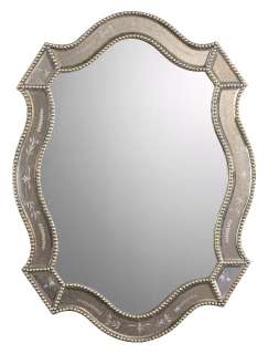 Uttermosts Felicie traditional mirror features golden antiqued 
