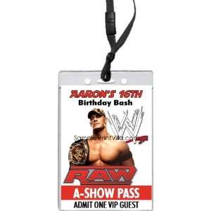 Wrestling Raw A Show Pass Invitation