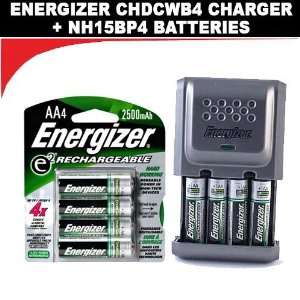   Energizer NH15BP 4 ACCU 2500mAh Rechargeable AA Batteries (Four pack