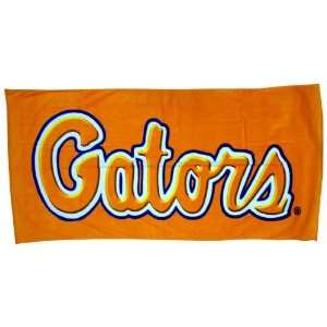  Florida Gators Orange 60 x 31 Beach Towel Script: Sports 