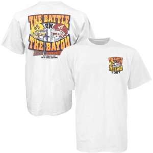 LSU Tigers vs. Virginia Tech White Rivalry T shirt Sports 