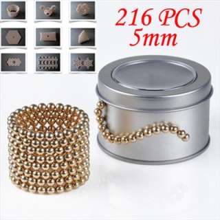   Magnetic Magnet Balls Beads Sphere Puzzle Cube Magic Toy 216 + Box