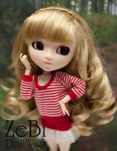 T051 Ayumi Cute Golden Wig/Wigs for Pullip & 1/3 BJD  