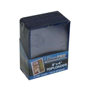  Ultra Pro 3x4 Topload Blue Border Card Holder: Everything 