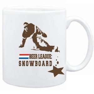  New  Beer League  Snowboard   Drunks Tee  Mug Sports 