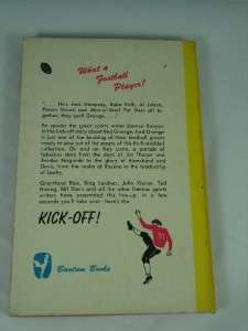 KICK OFF Ed Fitzgerald Football Sport BANTAM BOOK 1948  