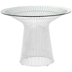  Zuo Wetherby White Chrome Dining Table: Home & Kitchen
