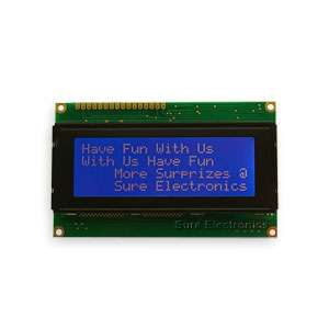 20x4 LCD Module White Characters Blue Backlight HD44780  
