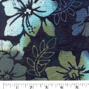  45 Wide Tonga Batik   Hibiscus Fabric By The Yard Arts 