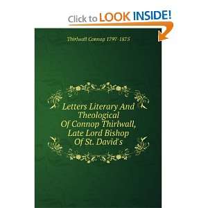   , Late Lord Bishop Of St. Davids: Thirlwall Connop 1797 1875: Books