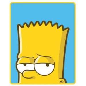  Bart Simpson Mischief Panel Fleece Blanket Throw