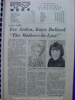1969 Eve Arden & Kaye Ballard, Ricky Nelson, D Weaver  
