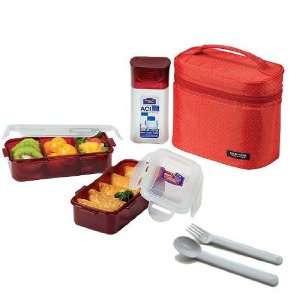  Microwavable Airtight 4 Cup Bento Lunch Box Set, Bpa Free 