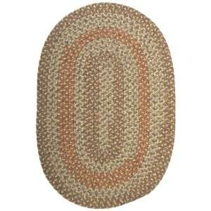 Colonial Mills Tisbury Braided Rug, Roasted Chestnut, 6 x 9 ft. Oval 