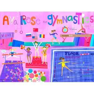   : Oopsy daisy Flipping For Gymnastics Wall Art 24x18: Home & Kitchen