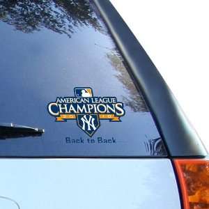Yankees 2010 ALCS Champions 4.5 x 6 Back to Back Champs Ultra Decal 