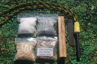 Fire Starter Survival Kit Magnesium & Fatwood  