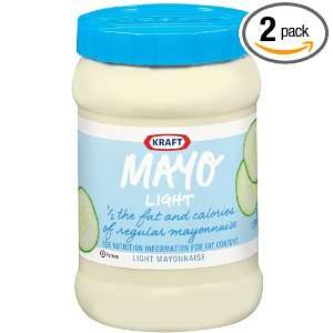 Kraft Spoonables Light Mayonnaise, 32 Ounce Bottles (Pack of 2 