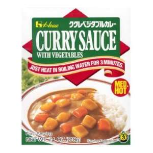 House   Instant Curry Sauce with Vegetables   Medium Hot 7.4 Oz 