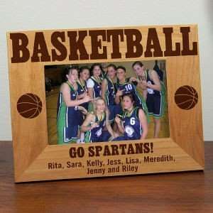  Personalized Basketball Picture Frame   Wood