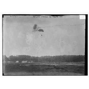  Balloon wrecked by Krupp gun