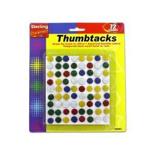  72 colored thumbtacks   Pack of 24 Toys & Games
