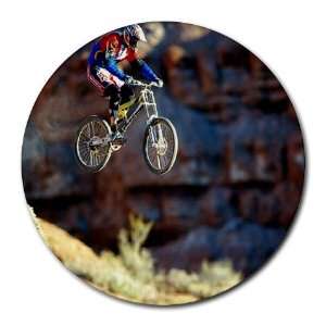  Mountain Bike Racing Sport Round Mouse Pad Office 
