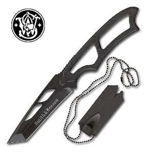  Smith and Wesson Neck Knife Tanto Black