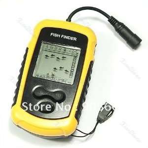  depth sonar big lcd fish finder fishfinder alarm 100m GPS 
