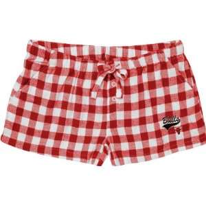   Chicago Bulls Womens Red Paramount Flannel Shorts