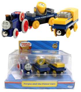 WOODEN THOMAS & Friends *FERGUS and the POWER CARS* NIB FREE S&H 
