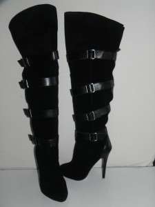 NEW BCBG BCBGENERATION Classy Black Suede Boots size 7  
