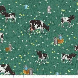  45 Wide Dairy Cows Fabric By The Yard Arts, Crafts 