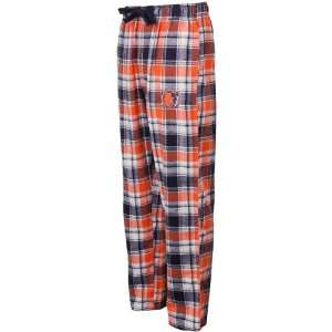  Charlotte Bobcats Orange Navy Blue Plaid Legend Flannel Pajama Pants 